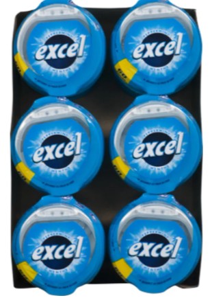 EXCEL GUM MINT BOTTLE (4X6X1UN) 24 per case