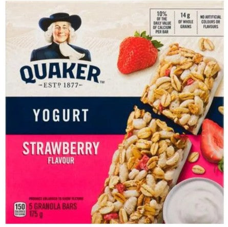 QUAKER BAR YOGURT STRAWBERRY (12X175GR) 12 per case