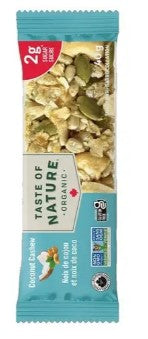 Taste of Nature Organic Coconut Cashew Fruit and Nut Snack Bar, 40 Gram 30 per case
