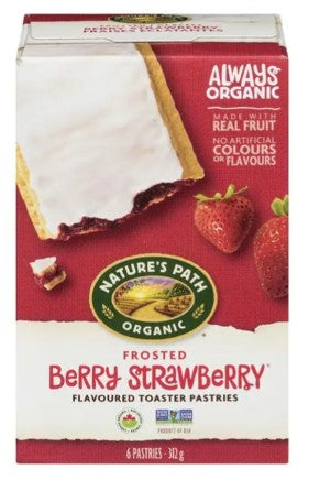 Nature's Path Frosted Berry Strawberry Toaster Pastries, 312 Gram 6 per case
