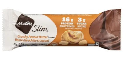 NuGo Slim Crunchy Peanut Butter Protein Bar, 45 Gram 12 per case