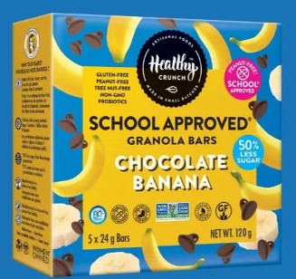 Healthy Crunch School Approved Chocolate Banana Granola Bar, 24 Grams 96 per case