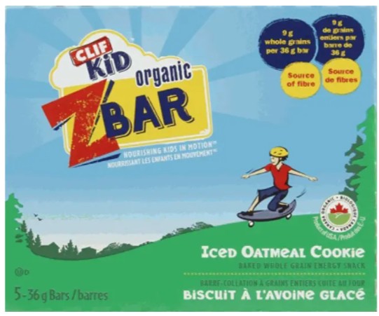 ZBAR ICED OATML CKIE 5PK 180G (CLIF ZBAR ICED OATMEAL COOKIE NON GMO ENERGY BAR 180 GR) 6 per case