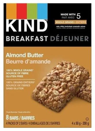 Kind Snacks Breakfast Almond Butter Bar, 50 Gram 20 per case