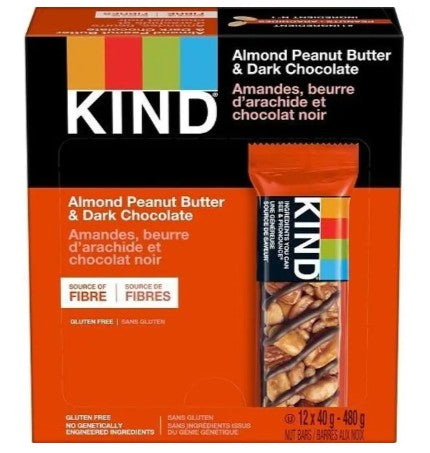 KIND Almond Peanut Butter Dark Chocolate Bar, 40 Gram 36 per case