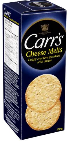 CARRS CHEESE MELTS CRACKERS (CHEESE CRACKERS) 12 per case