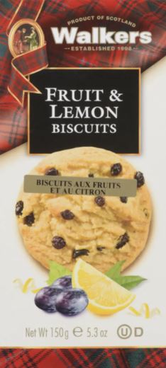 WALKERS FRUIT AND LEMON BISCUITS (JW FRUIT AND LEMON BISCUITS) 12 per case