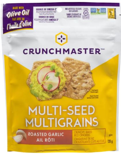 CRUNCHMASTER ROASTED GARLIC MULTI-SEED CRACKERS (CRUNCHMASTER ROASTED GARLIC MULTI-SEED CRACKERS) 12 per case