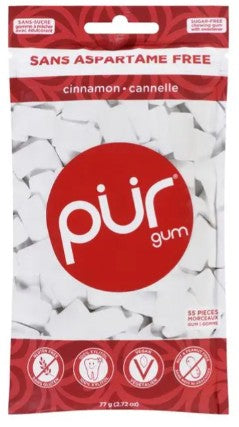 Pur Cinnamon Gum, 77 Gram 12 per case