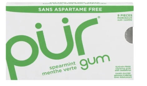 Pur Spearmint Gum, 17.5 Gram 12 per case