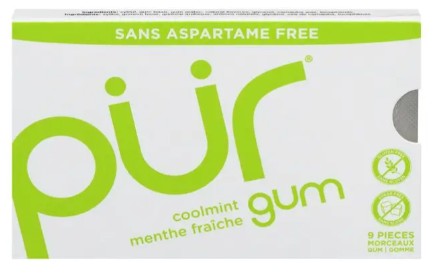 Pur Coolmint Gum, 17.5 Gram 12 per case
