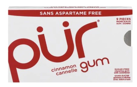 Pur Cinnamon Gum, 17.5 Gram 12 per case
