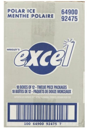 EXCEL GUM POLAR (18X12UN) 216 per case