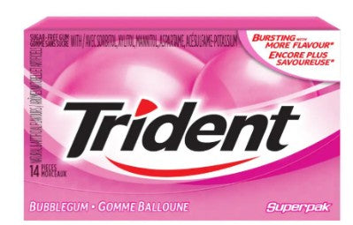 TRIDENT GUM STICK (12X12X1UN) 144 per case