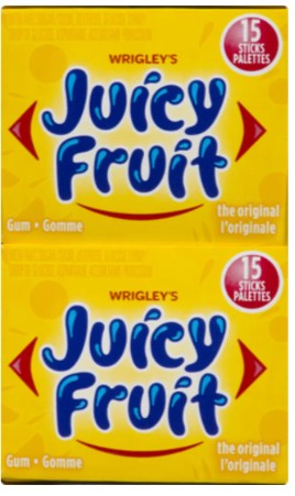 JUICY FRUIT GUM ORIGINAL STICK (12X10X1UN) 120 per case