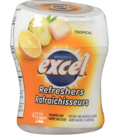 EXCEL EXC RFRS TROP 40PC 6CT 4CS AF (EXCEL Confectionary) 24 per case