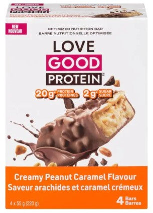 Love Good Fats Peanut Caramel Protein Bar, 55 Gram 24 per case