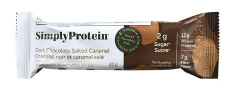SimplyProtein Dark Choc Salted Caramel Snack Bar, 40 Gram 12 per case