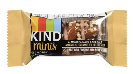 KIND Minis 20 Grams Almond Caramel and Sea Salt Bar, 10 count 8 per case