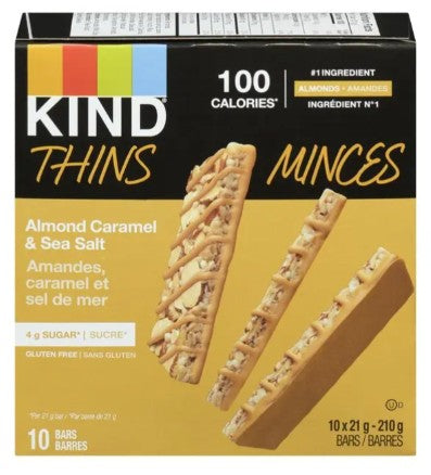 KIND Caramel Almond and Sea Salt 21 Grams Bar, 10 count 6 per case