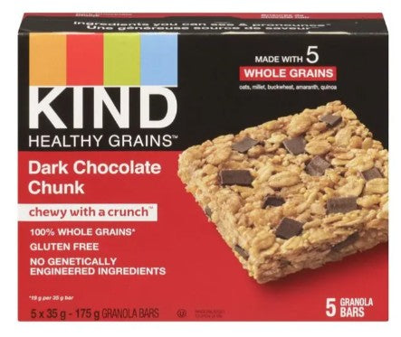 KIND Dark Chocolate Chunk 35 Grams Granola Bar, 5 count 8 per case