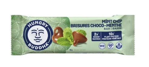 Hungry Buddha Mint Chip Bar, 40 Grams 12 per case