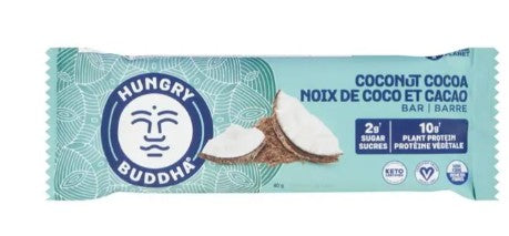 Hungry Buddha Cacao Coconut Bar, 40 Grams 12 per case