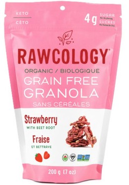 Rawcology Strawberry Grain Free Granola 12 per case