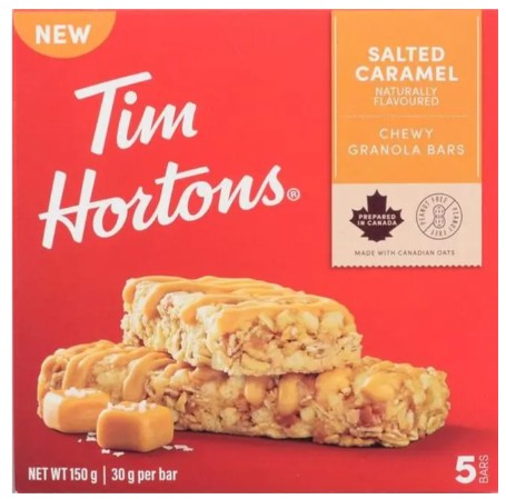 TIM HORTONS BAR GRANOLA SALTED CARAMEL (12X150GR) 12 per case