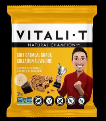 VITALI-T NAT SNACK OAT BANANA CHOCOLATE (12X85GR) 12 per case