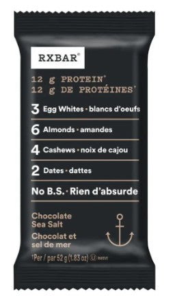 BAR RXBAR CHOCOLATE SEA SALT (6X12X52GR) 72 per case