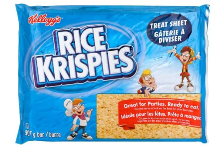 RICE KRISPIES SQUARE SLAB CEREAL 5 per case