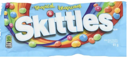 SKITTLES CANDY TROPICAL (4X36X61GR) 144 Per Case