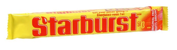STARBURST CANDY ORIGINAL BAG (4X36X58GR) 144 Per Case