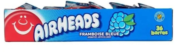 AIRHEADS CANDY BLUE RASPBERRY (12X36X15GR) 432 Per Case