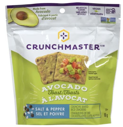 CRUNCHMASTER CM AVOCADO TOAST SALT & PEPPER (CM AVOCADO TOAST SALT & PEPPER) 12 per case