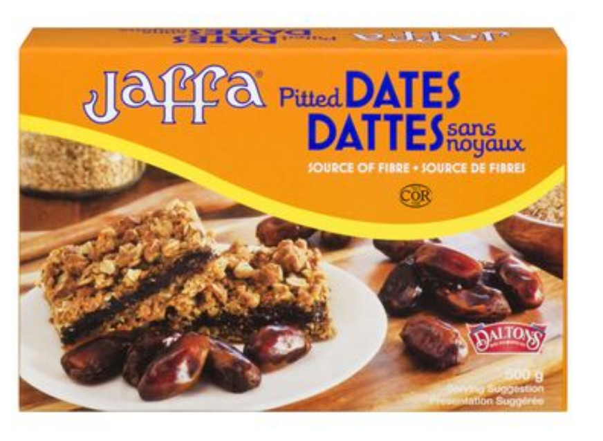 Reinhart Jaffa Brand Pitted Dates 500g Vegan Vegetarian Canadian Lebanese Arabic Cuisine Diet High Fibre